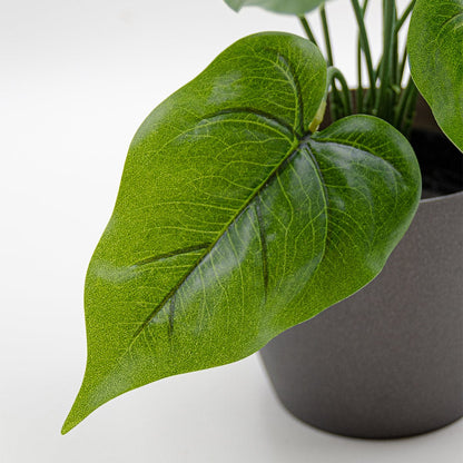 2 Ft Artificial Anthurium Plant with Red Flowers - Lifelike Faux Tropical Decoration (Without Pot) – artificial greenery with natural texture