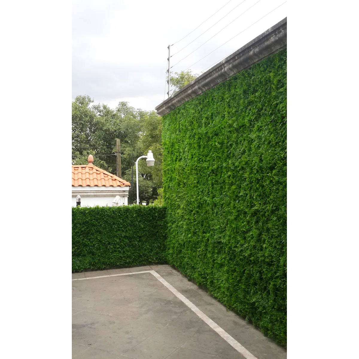 Artificial Leaf  Fence Panel – Set of 4 Decorative Faux Greenery Panels for Privacy &amp; Wall Décor