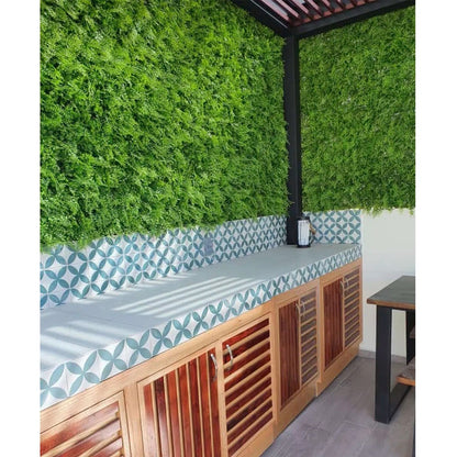 Artificial Leaf  Fence Panel – Set of 4 Decorative Faux Greenery Panels for Privacy &amp; Wall Décor