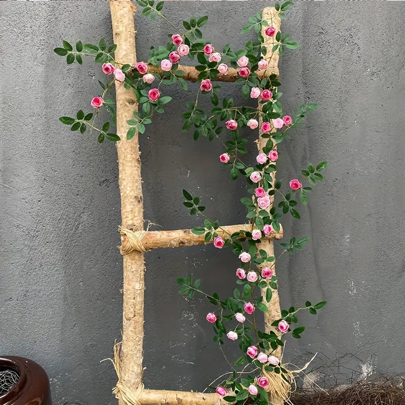 5.9 Ft Artificial Rose Flower Vine – Faux Ogres Tea Bag Rose Garland for Wedding, Garden Fence &amp; Home