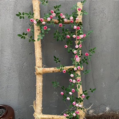 5.9 Ft Artificial Rose Flower Vine – Faux Ogres Tea Bag Rose Garland for Wedding, Garden Fence &amp; Home