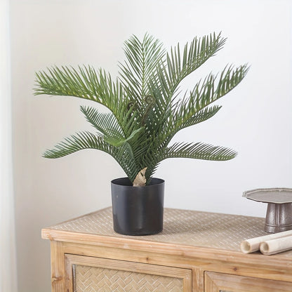 Compact 2 Ft artificial Fern with lifelike leaves, ideal for small spaces
