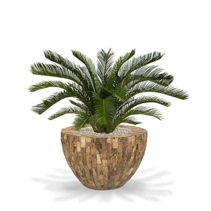 Realistic 2 Ft faux Sago Palm – perfect for indoor and outdoor decor
