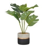 Lifelike faux Monstera plant perfect for home and office décor