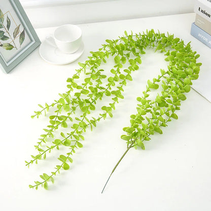 2 Ft Faux Eucalyptus Hanging Plant – Set of 4 Artificial Greenery Stems for Indoor &amp; Outdoor