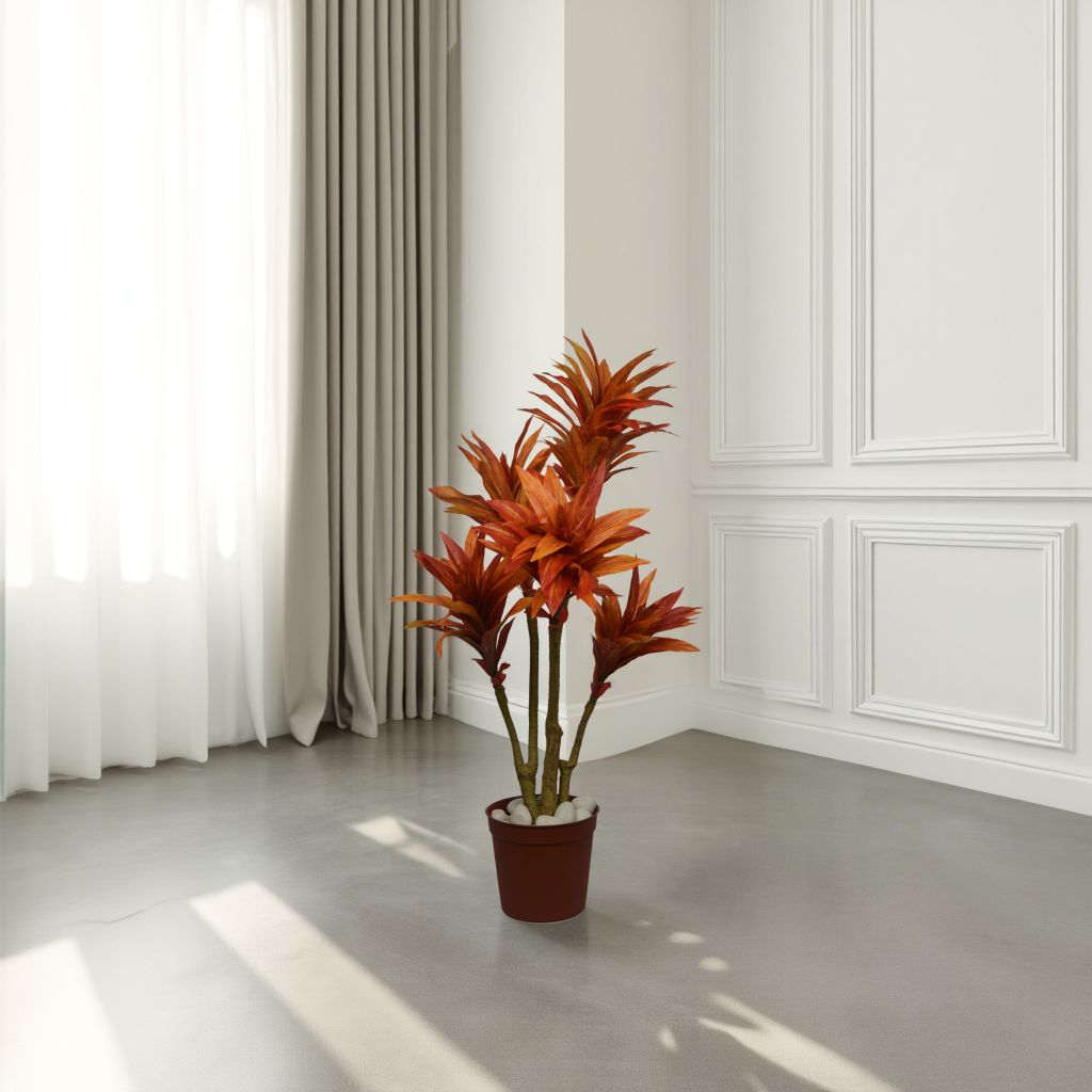 3 Ft Artificial DracaenaOrangePlant – Lifelike Faux Plant – Add a Natural Touch to Workspaces or Lounges