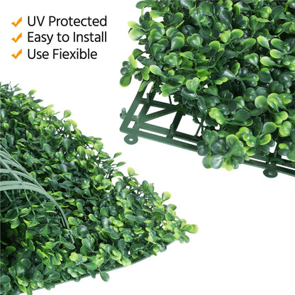 Artificial Boxwood Wall Plant 50x50 cm – Lush Greenery for Indoor &amp; Outdoor Privacy &amp; Wall Decor