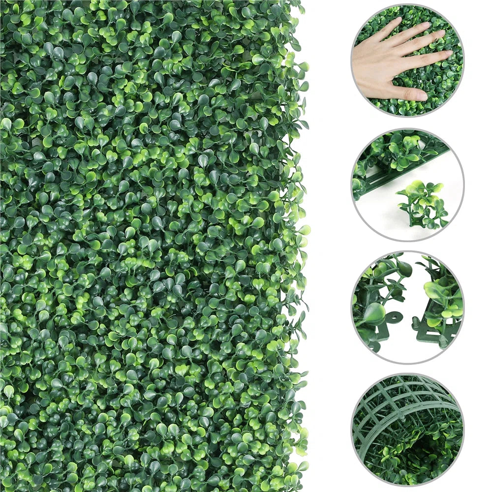 Artificial Boxwood Wall Plant 50x50 cm – Lush Greenery for Indoor &amp; Outdoor Privacy &amp; Wall Decor