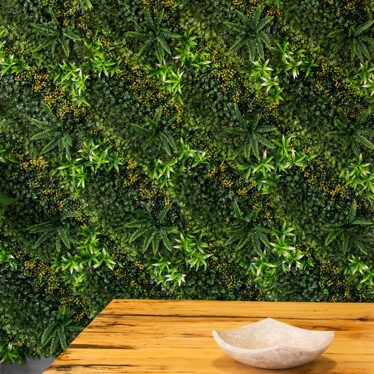 Hawaiian Islands Artificial Living Wall Panel – Tropical Faux Greenery for Indoor &amp; Outdoor Decor