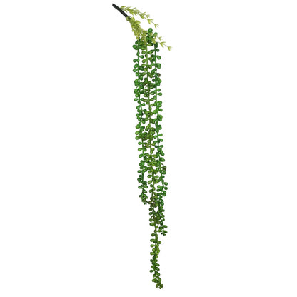 2.5 Ft Artificial String of Pearls Succulent (Set of 3) – Hanging Faux Greenery Vines for Shelf, Vase &amp; Tabletop