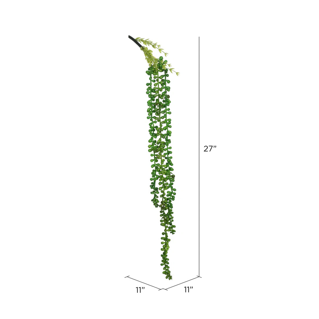 2.5 Ft Artificial String of Pearls Succulent (Set of 3) – Hanging Faux Greenery Vines for Shelf, Vase &amp; Tabletop