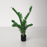 High-quality fabric artificial foliage plant with a realistic texture