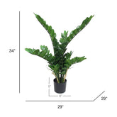 Elegant 3ft faux foliage plant adding greenery to any room