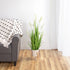 Lifelike 2ft Faux Onion Grass Plant with natural green and white hues, crafted from high-quality fiber for a realistic look.