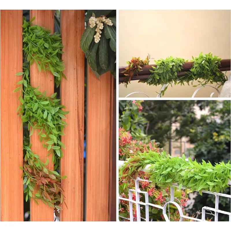 3.5 Ft Faux Eucalyptus Hanging Vines (Set of 6) – Cascading Artificial Greenery for Wall, Arch &amp; Event