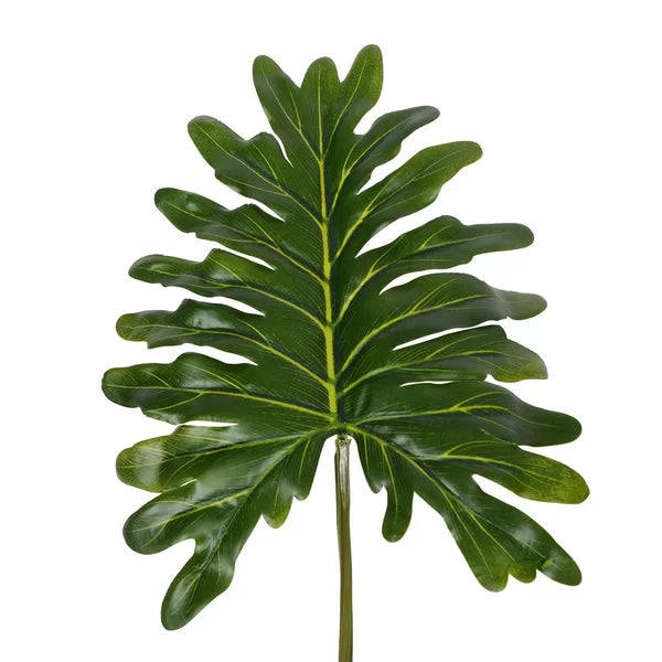 Artificial philodendron plant with lush green foliage, perfect for modern indoor décor.