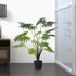 Lifelike 3ft artificial Grand Philodendron Bush with vibrant green leaves for home and office décor.