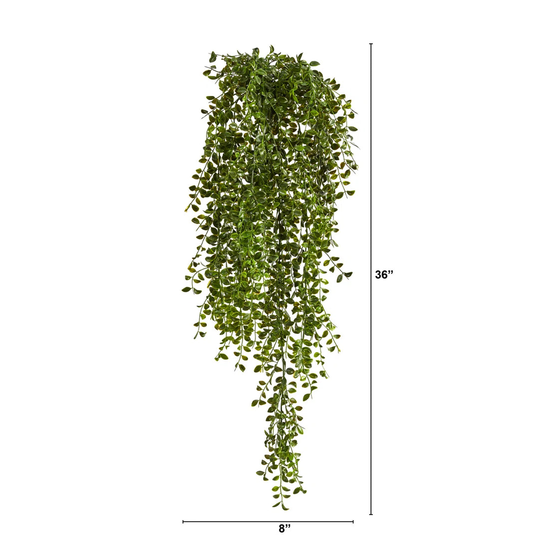 3 Ft Gleditsia Artificial Hanging Bush (Set of 2) – UV Resistant Indoor/Outdoor Faux Trailing Greenery for Wall, Shelf &amp; Planter