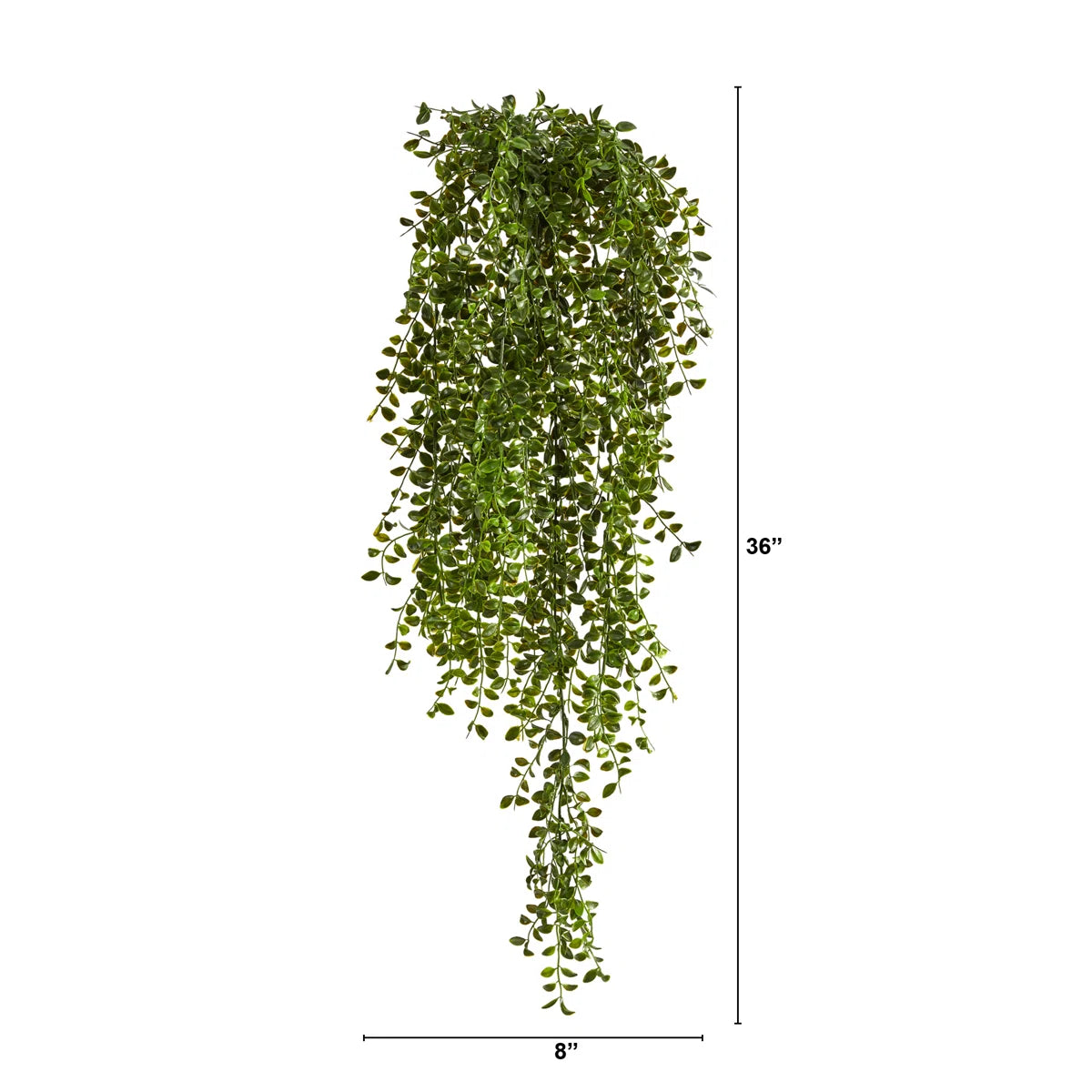 3 Ft Gleditsia Artificial Hanging Bush (Set of 2) – UV Resistant Indoor/Outdoor Faux Trailing Greenery for Wall, Shelf &amp; Planter