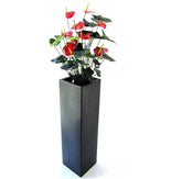 2 Ft Artificial Red Anthurium – Tropical Flower Plant – lifelike tropical plant alternative