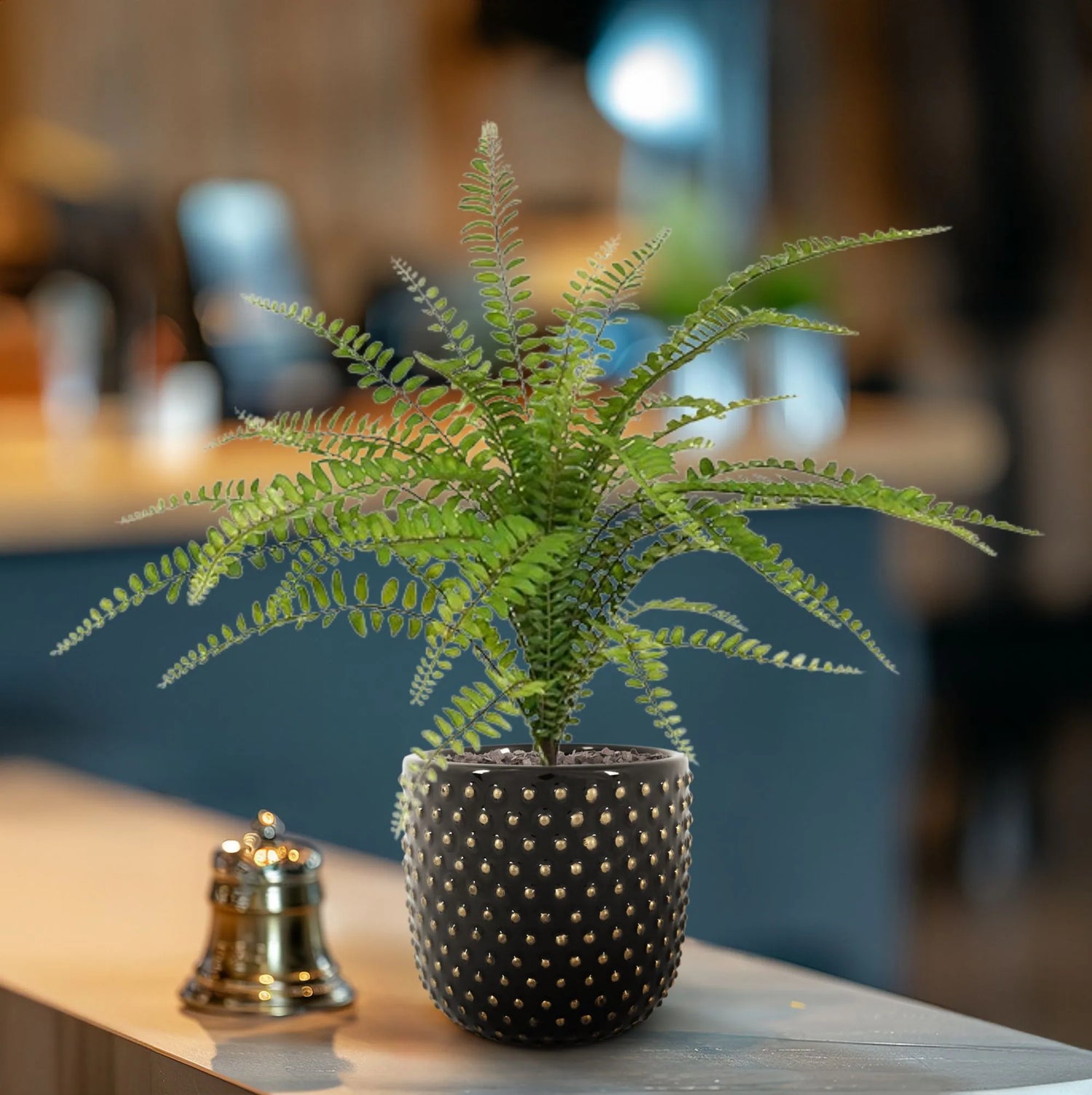 1.5 Ft Artificial Asplenium Fern Bouquet 45 cm – lifelike tropical plant alternative