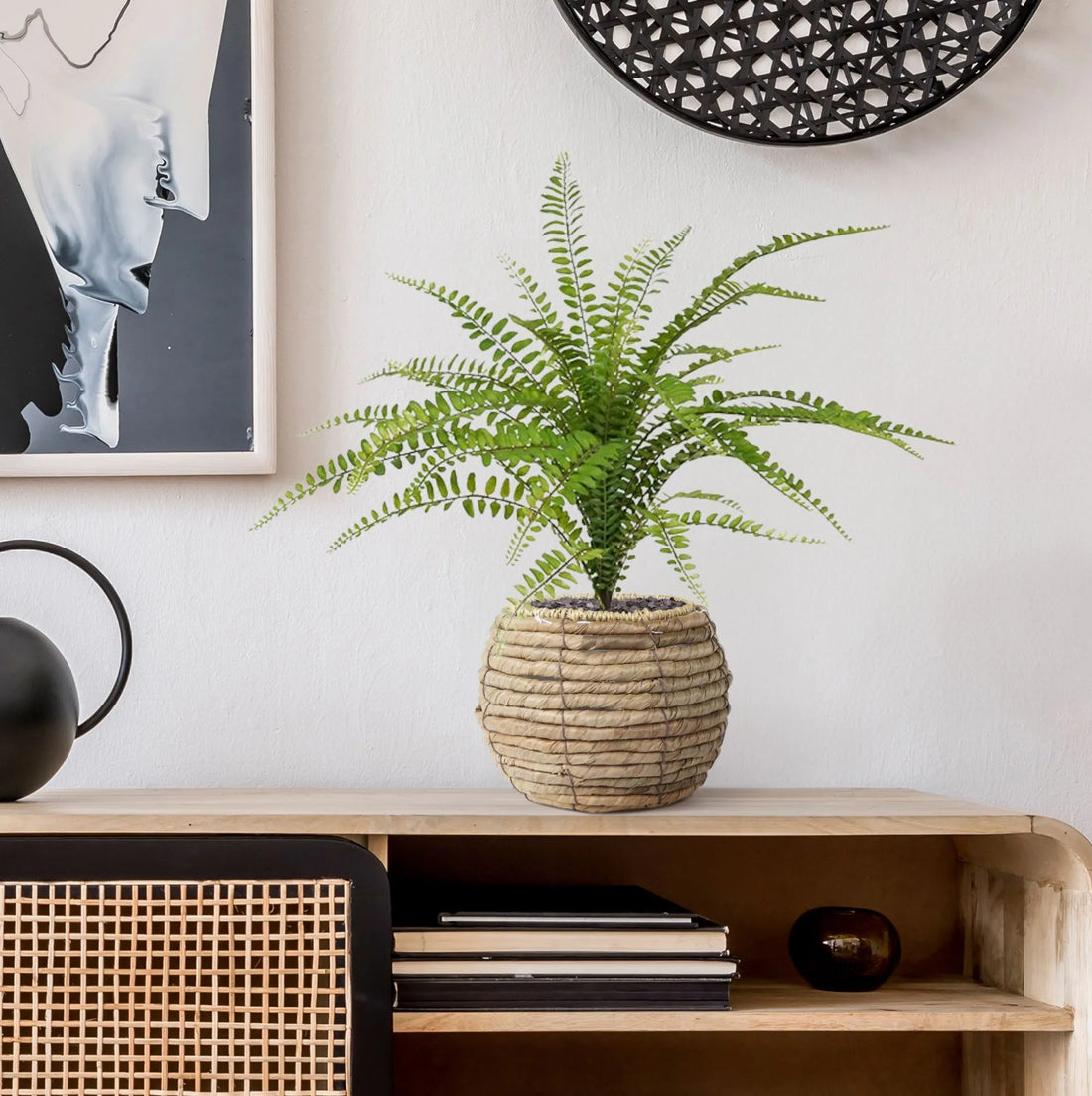 1.5 Ft Artificial Asplenium Fern Bouquet 45 cm – perfect for modern home decor