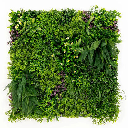Artificial Living Wall Panel 100x100 cm – UV-Resistant Greenery for Indoor &amp; Outdoor Vertical Garden Decor