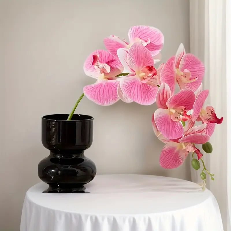 Pink Phalaenopsis Artificial Orchid – Lifelike Faux Floral Stem for Home, Office &amp; Event Decor