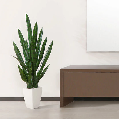 Realistic Rubber Snake Plant with natural texture and sleek design