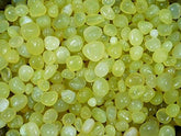 Close-up of yellow teardrop-shaped stones.