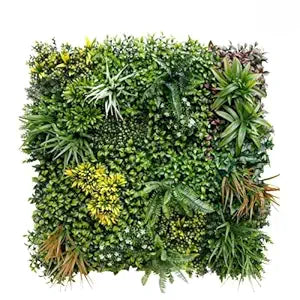 Garden Hub Artificial Vertical Garden Wall Panels – UV-Protected Faux Green Grass Mats for Home &amp; Office Wall Decoration