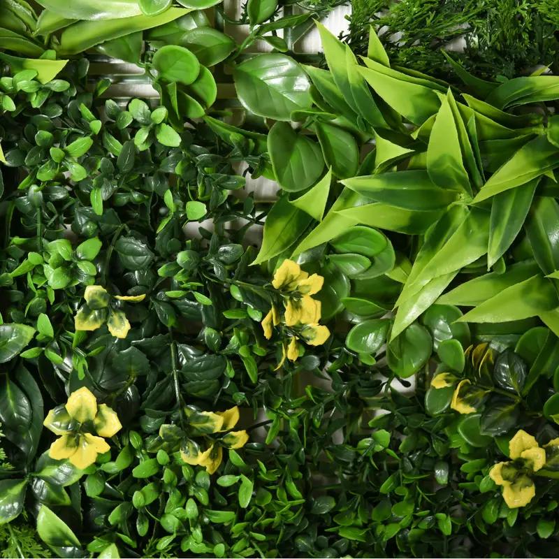 Artificial Plant Wall Panels – Set of 12 UV-Protected Hedge Panels for Privacy &amp; Decoration | Durable Green Wall for Garden, Weddings, Restaurants &amp; Hotel Lobbies
