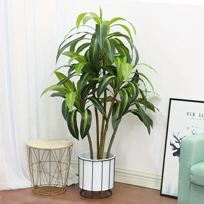 Realistic Artificial Dracaena Tree with Fabric Leaves