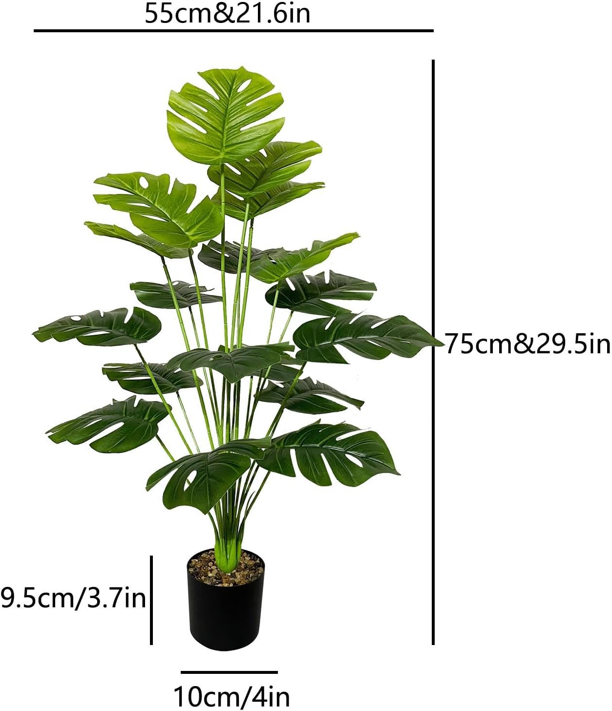 2 Ft Artificial Palm Tree Faux Silk Plant in Pot for Home Office Living Room Bedroom Stairs Foyer Modern Decor Indoor Outdoor Lifelike Fake Potted Housewarming Gifts – faux greenery with vibrant texture