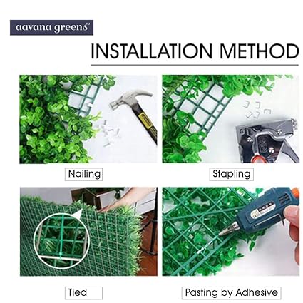 Artificial Wall Grass Panel – 50x50x5 cm Vertical Garden for Home &amp; Office Décor | 100% UV-Protected for Indoor &amp; Outdoor Use