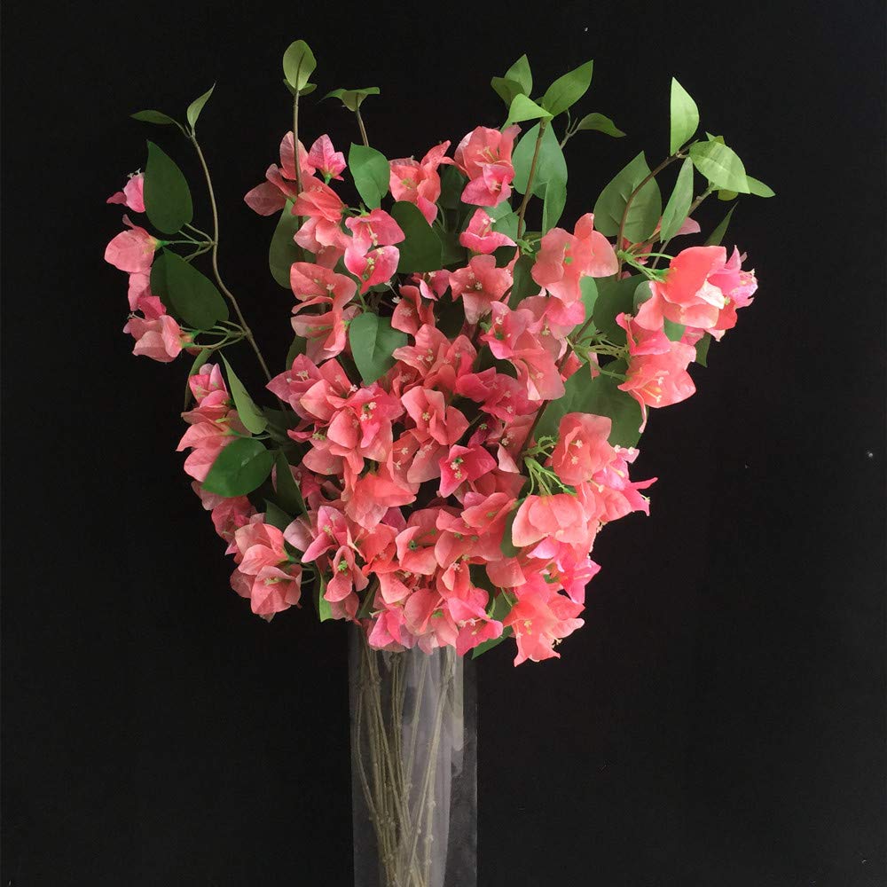 Artificial Pink Bougainvillea Flower Stems – Lifelike Faux Branches for Home, Garden &amp; Event Decor