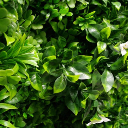 Luxury White Oasis Artificial Vertical Garden Wall Panels – Premium Indoor &amp; Outdoor Plant Wall Décor with Highly Durable Greenery