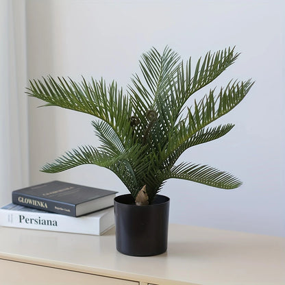 Vibrant 2 Ft artificial Fern with realistic foliage in a decorative pot
