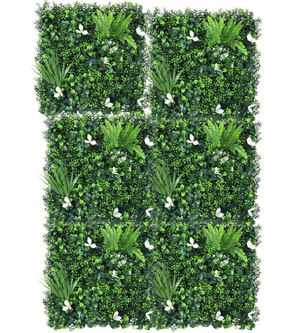 Grass Wall Panels – 20x20 inch Artificial Hedge Wall Panels for Indoor &amp; Outdoor Greenery Decor