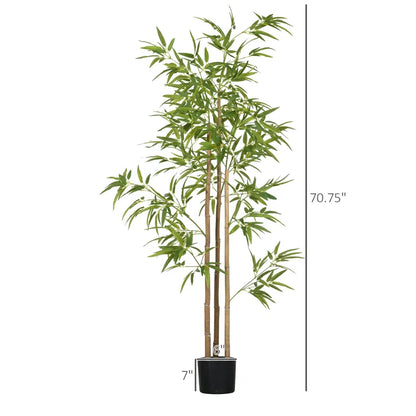 High-quality fabric artificial bamboo plant without a pot