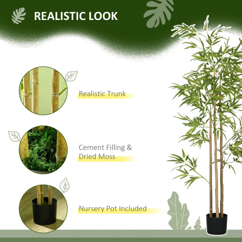 Decorative faux bamboo tree for modern and minimalist interiors
