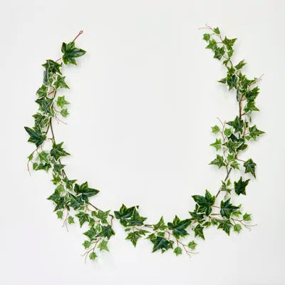 5.8 Ft Artificial Ivy Garland (3 Pieces) – Two-Tone Variegated Faux Greenery for Rustic, Wedding &amp; Indoor