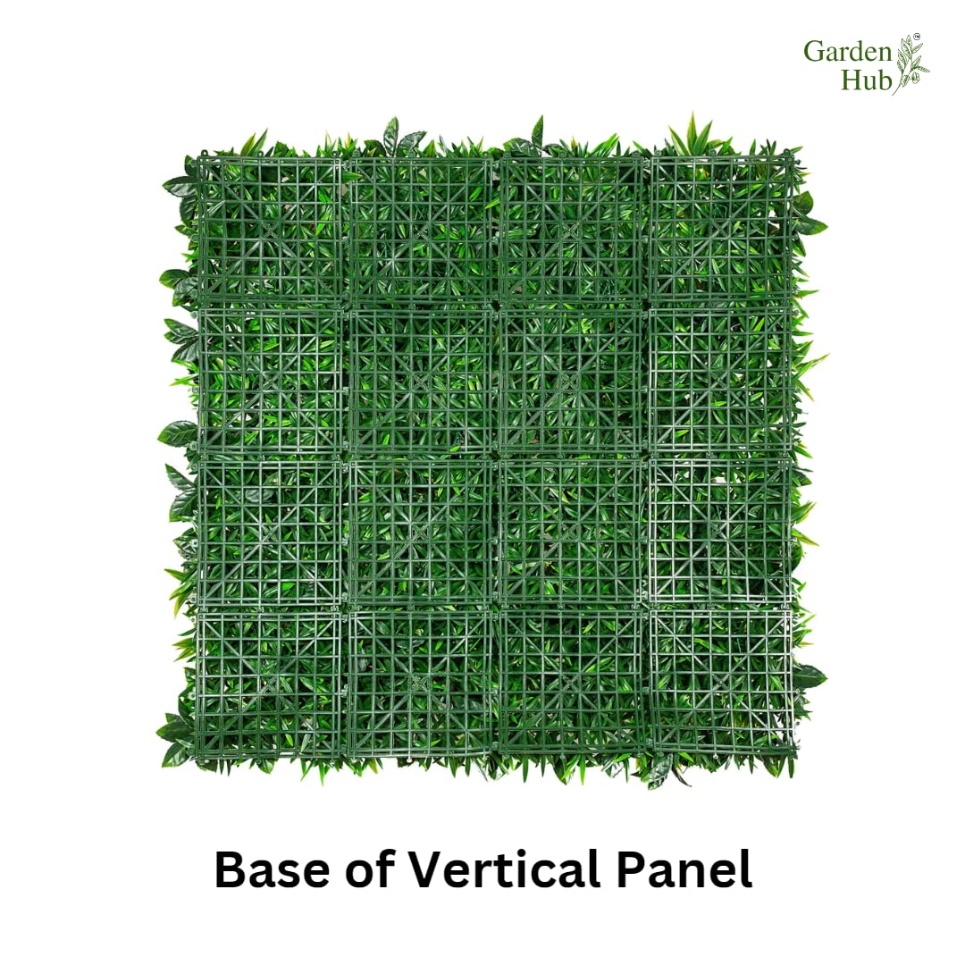 Garden Hub Artificial Vertical Garden Wall Panels – UV-Protected Faux Grass Matt for Home &amp; Office Wall Décor | Lush Greenery for Indoor &amp; Outdoor Spaces