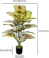 4 Ft Artificial Dracaena Tree 4ft Tall Faux Dracaena Plants Fake Silk Fragrans Tree with Pot for Living Room Floor Indoor Outdoor Office Home Decor Gift for Housewarming | Faux Plant for Home & Office Decor – ideal for indoor botanical themes