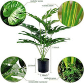 2 Ft Artificial Palm Tree in Pot – Large Fake Plant for Indoor & Outdoor Spaces – lifelike tropical plant alternative