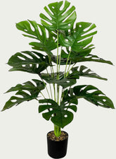 2 Ft Artificial Palm Tree Faux Silk Plant in Pot for Home Office Living Room Bedroom Stairs Foyer Modern Decor Indoor Outdoor Lifelike Fake Potted Housewarming Gifts (75cm Large Green Monstera) – perfect for modern home decor