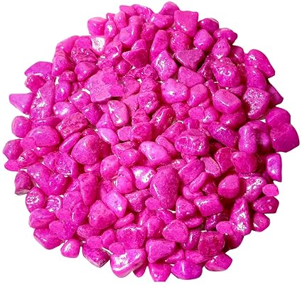 Pink Decorative River Pebbles – Polished Stones for Home, Aquarium, Garden &amp; Landscaping