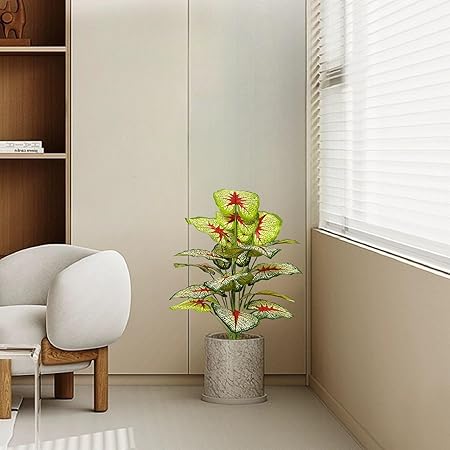4 Ft Artificial Dracaena Tree 4ft Tall Faux Dracaena Plants Fake Silk Fragrans Tree with Pot for Living Room Floor Indoor Outdoor Office Home Decor Gift for Housewarming | Faux Plant for Home &amp; Office Decor – perfect for modern home decor