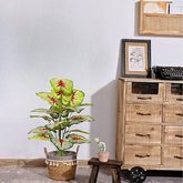 4 Ft Artificial Dracaena Tree 4ft Tall Faux Dracaena Plants Fake Silk Fragrans Tree with Pot for Living Room Floor Indoor Outdoor Office Home Decor Gift for Housewarming | Faux Plant for Home & Office Decor – lifelike tropical plant alternative