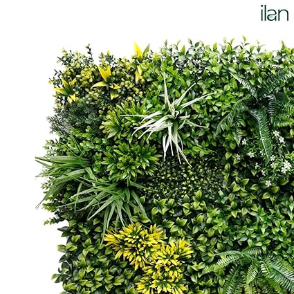 Garden Hub Artificial Vertical Garden Wall Panels – UV-Protected Faux Green Grass Mats for Home &amp; Office Wall Decoration